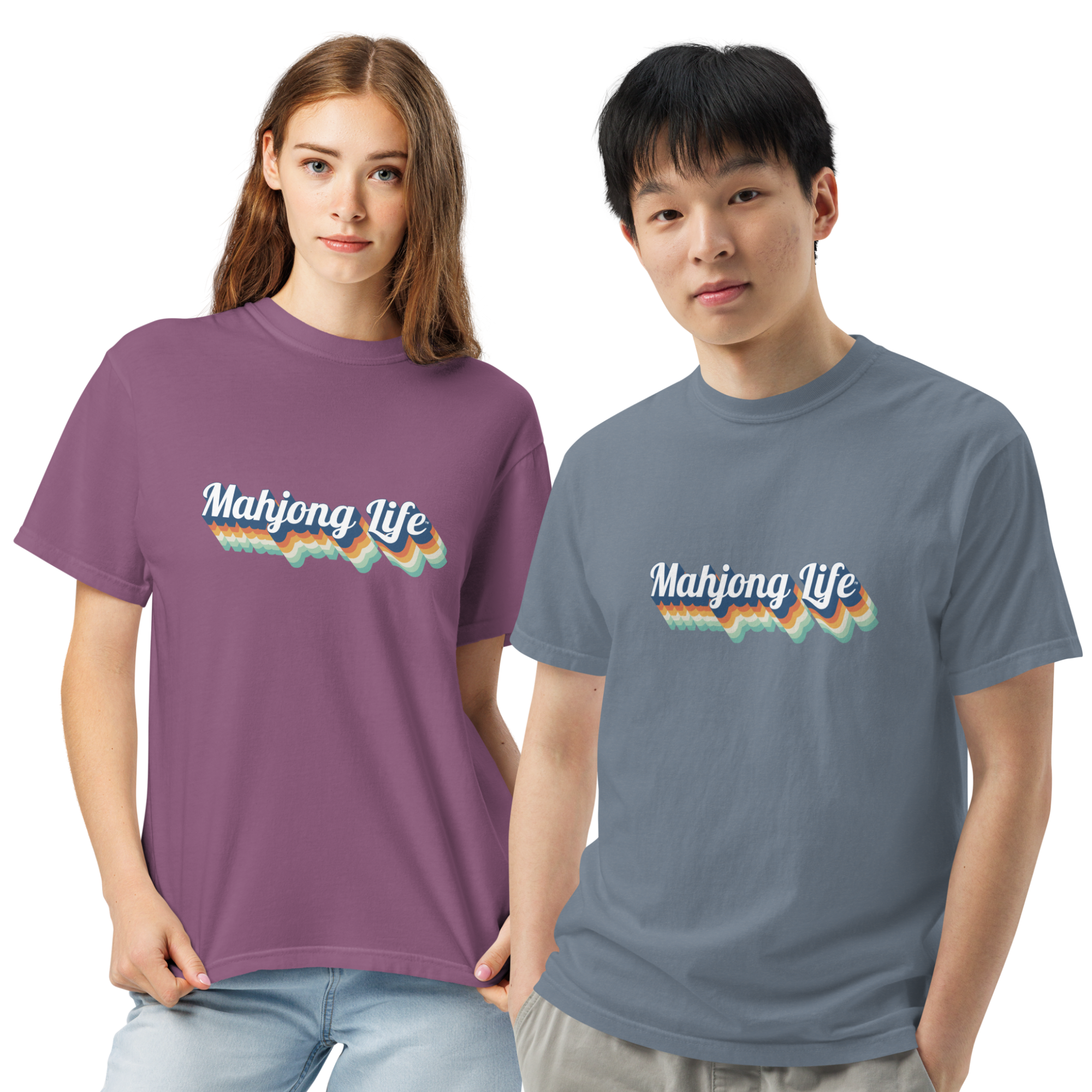 Mahjong Life - Vintage - Unisex Comfort Colors Garment-Dyed T-Shirt (MULTIPLE COLORS)